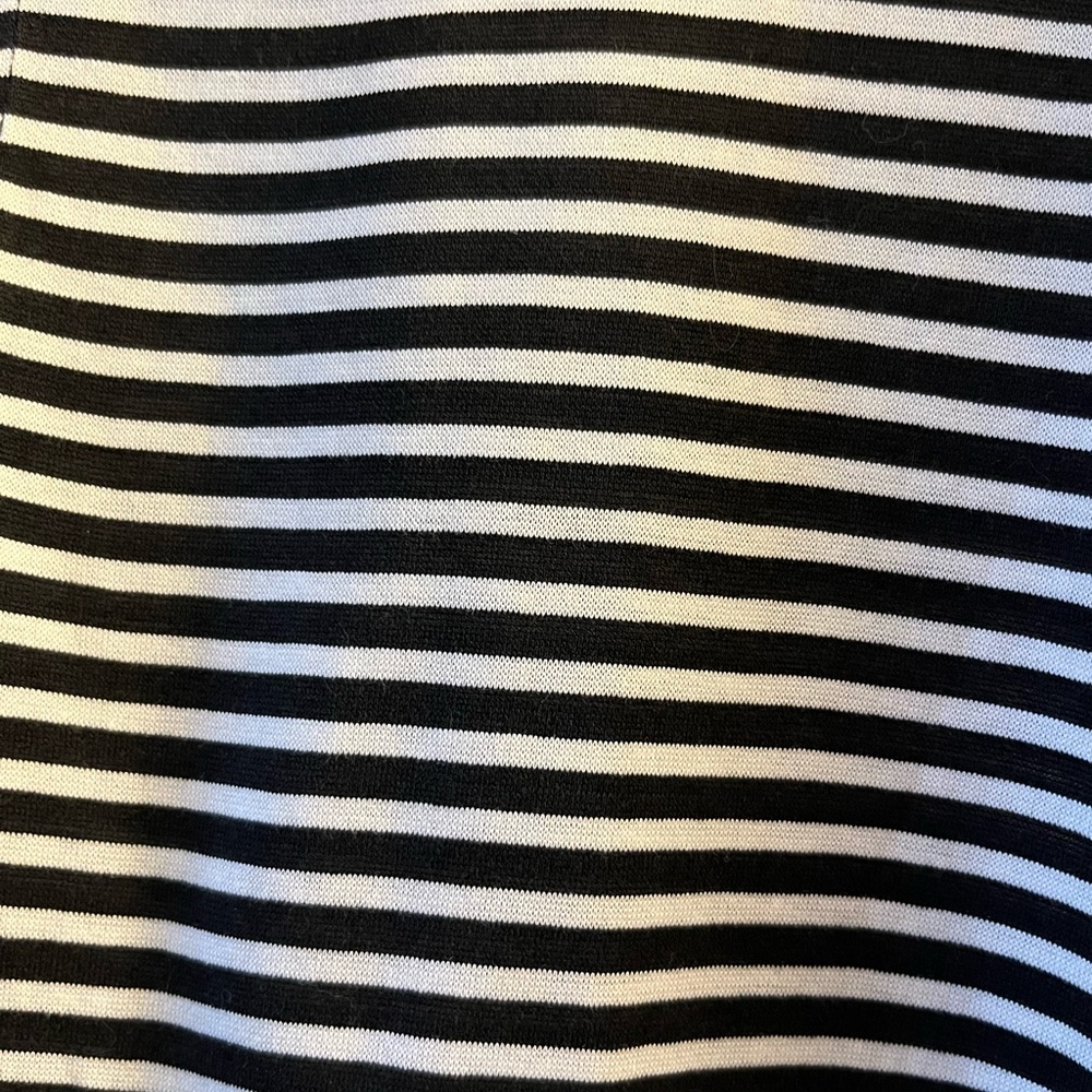 Ralph Lauren Purple Label Cotton Black and White Striped Polo Shirt - Picture 9 of 11